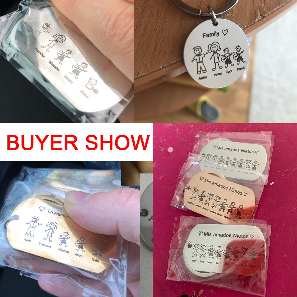 Family Personalized Keychain C - Men'S Fashion Gold Chain recensie en prijs