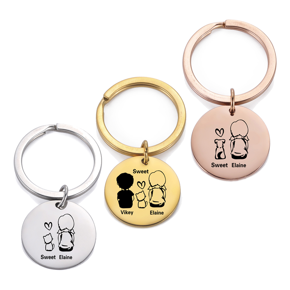 Family Personalized Keychain C - Men'S Fashion Gold Chain recensie en prijs