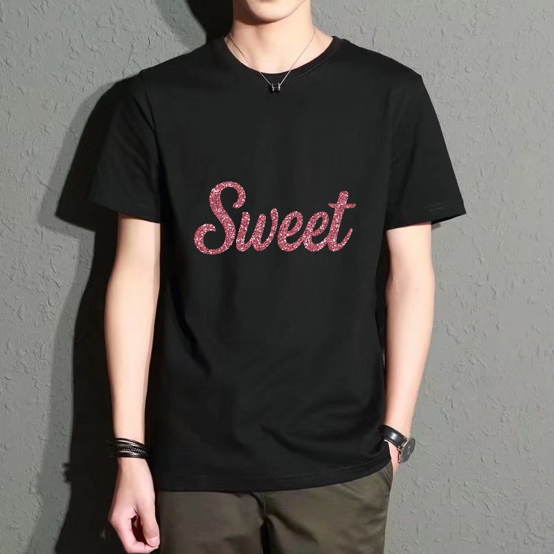 Men's Black Round-Neck Short-S - Men'S Fashion Pink Shirt recensie en prijs