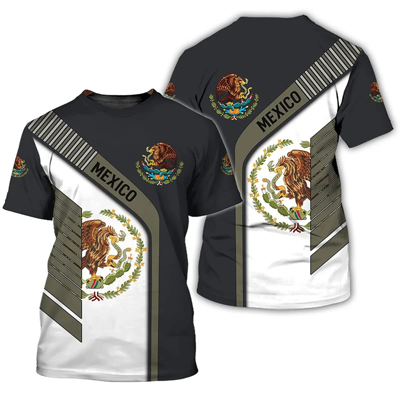 3D Printed Mexico Flag T-Shirt - Mens Fashion Mexico recensie en prijs