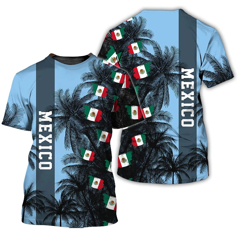 3D Printed Mexico Flag T-Shirt - Mens Fashion Mexico recensie en prijs