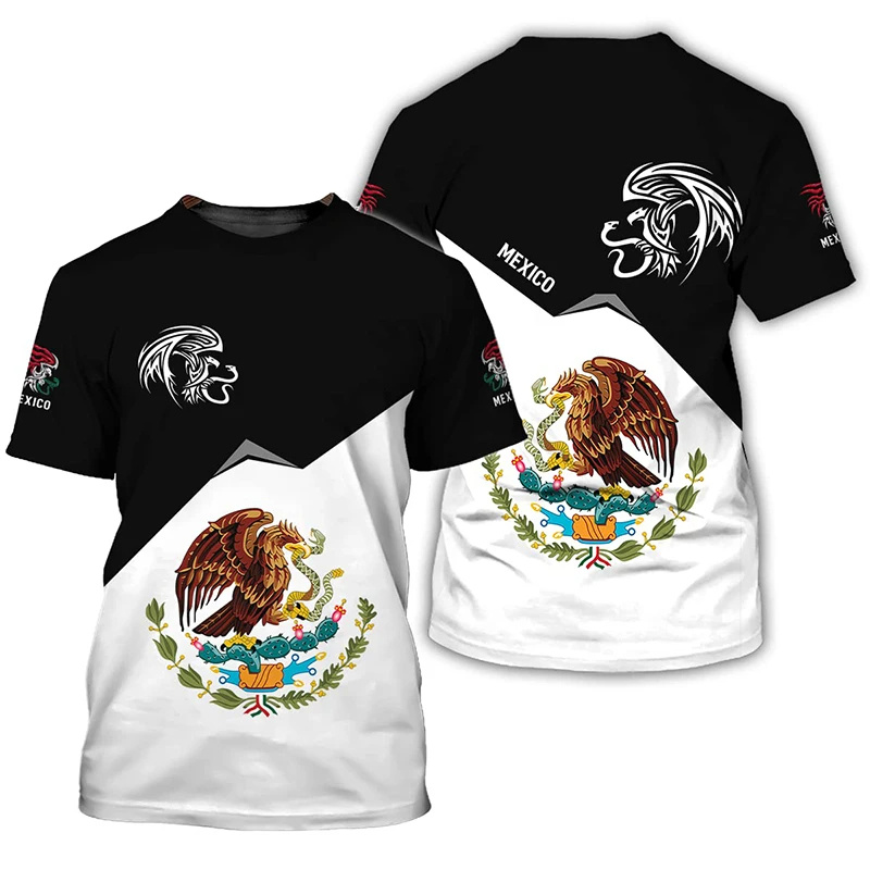 3D Printed Mexico Flag T-Shirt - Mens Fashion Mexico recensie en prijs
