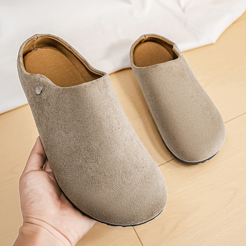 Men Suede Leather Slippers Mul - Mens Fashion Mullet recensie en prijs