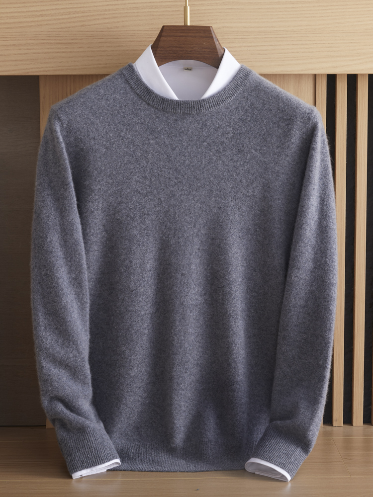 Pure cashmere men's round neck - Mens Fashion Jumpers recensie en prijs