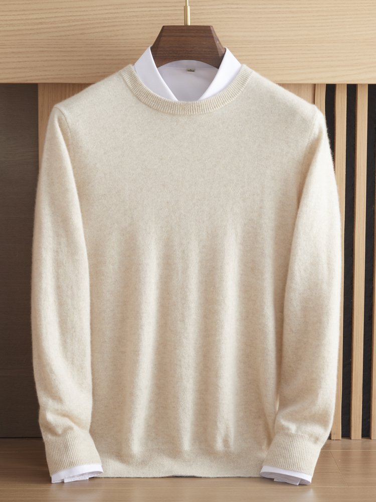 Pure cashmere men's round neck - Mens Fashion Jumpers recensie en prijs