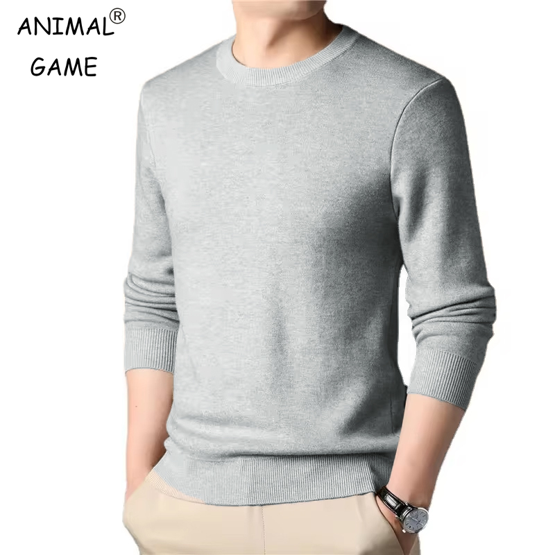 Men's Solid Color Knitted Pull - Mens Fashion Jumpers recensie en prijs