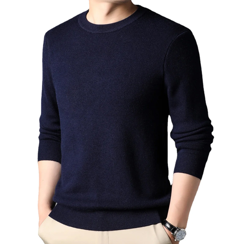 Men's Solid Color Knitted Pull - Mens Fashion Jumpers recensie en prijs