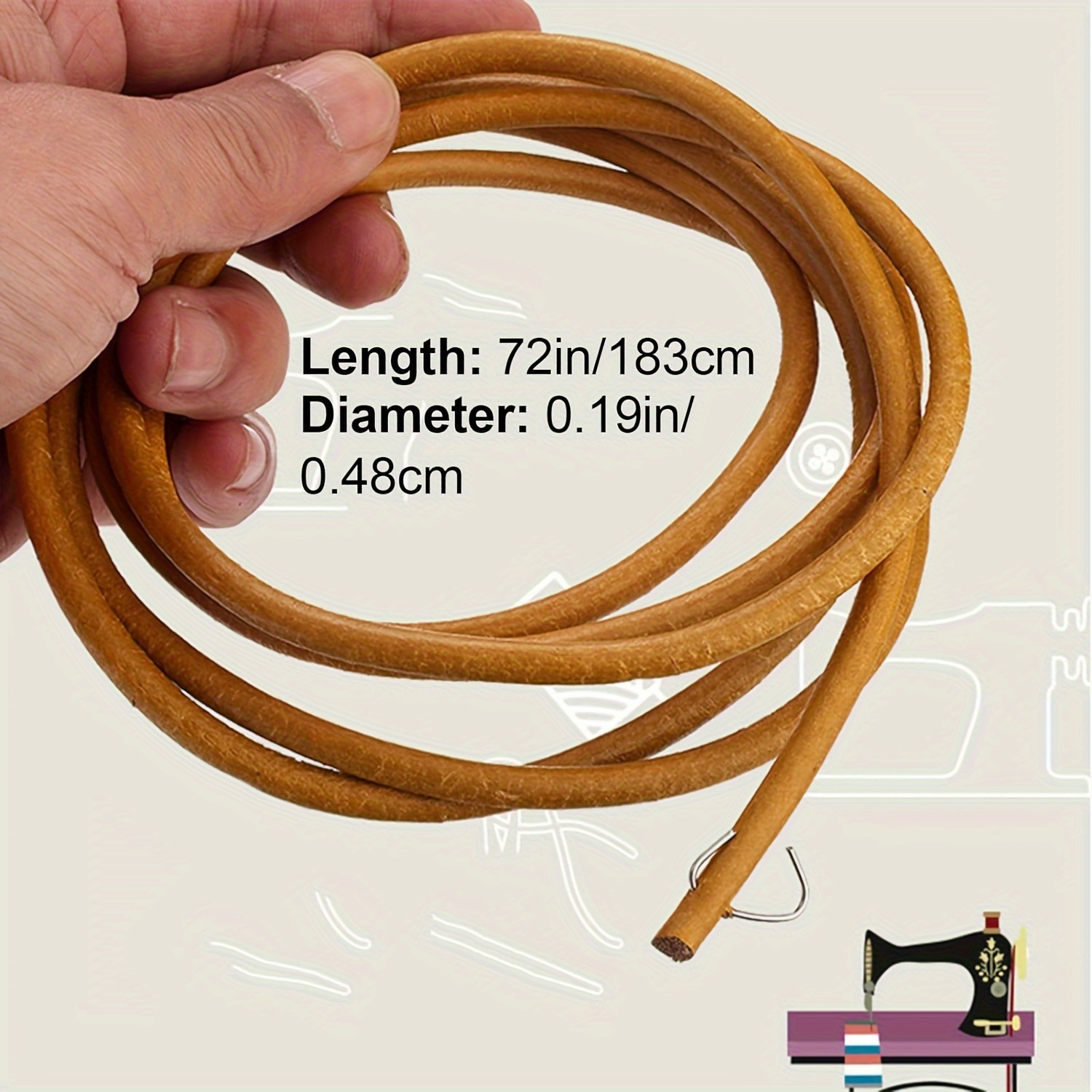 Durable brown cowhide pedal se - Leather Belt Braided recensie en prijs