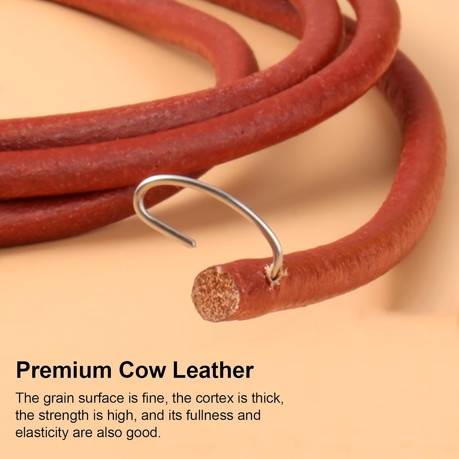 Durable brown cowhide pedal se - Leather Belt Braided recensie en prijs