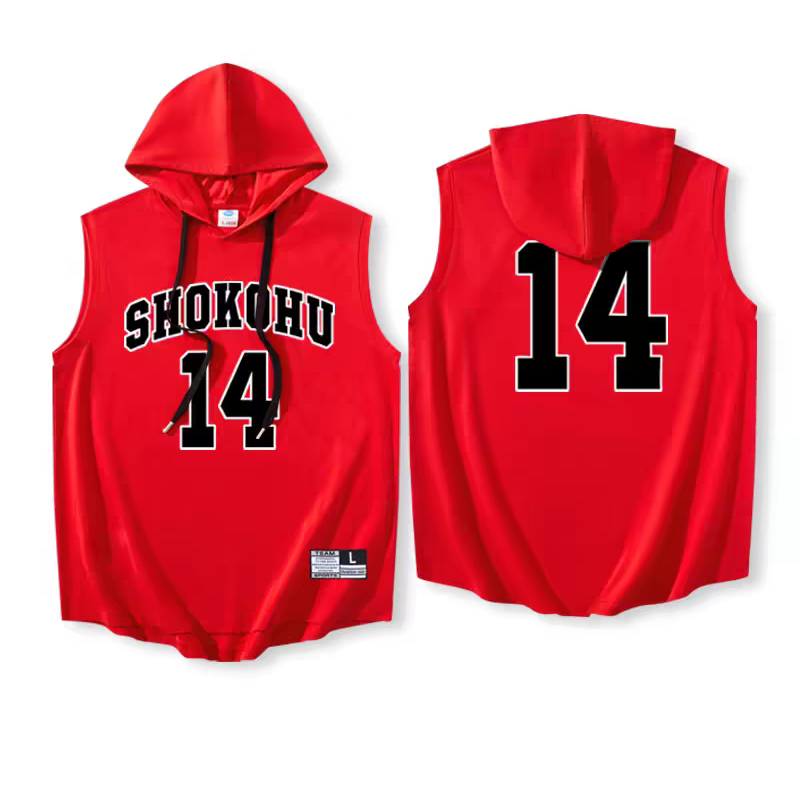 Anime Shohoku Team Sleeveless  - Streetwear Hoodie recensie en prijs