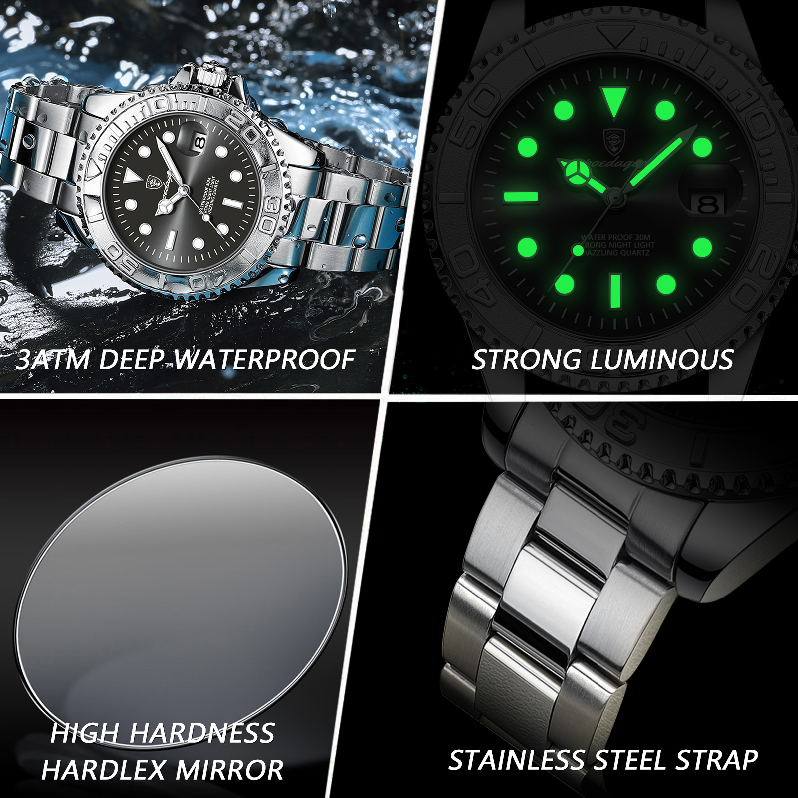 POEDAGAR Trendy Sport Man Watc - Mens Fashion Bracelet recensie en prijs