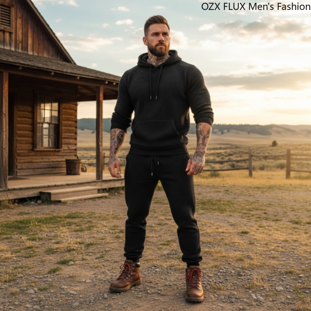 3xl Autumn Winter Men 2-pcs Fa - Men'S Fashion All Black Outfit recensie en prijs