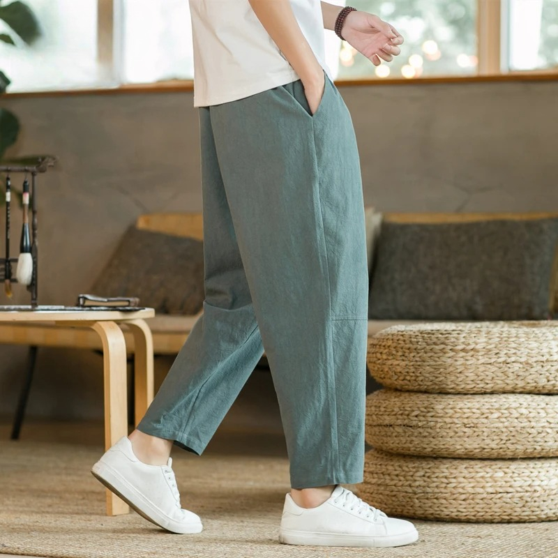 Men's Trousers Cotton Linen Fa - Men'S Fashion Linen Pants recensie en prijs