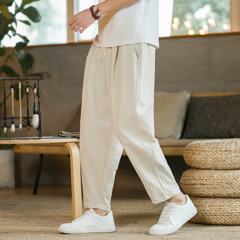 Men's Trousers Cotton Linen Fa - Men'S Fashion Linen Pants recensie en prijs