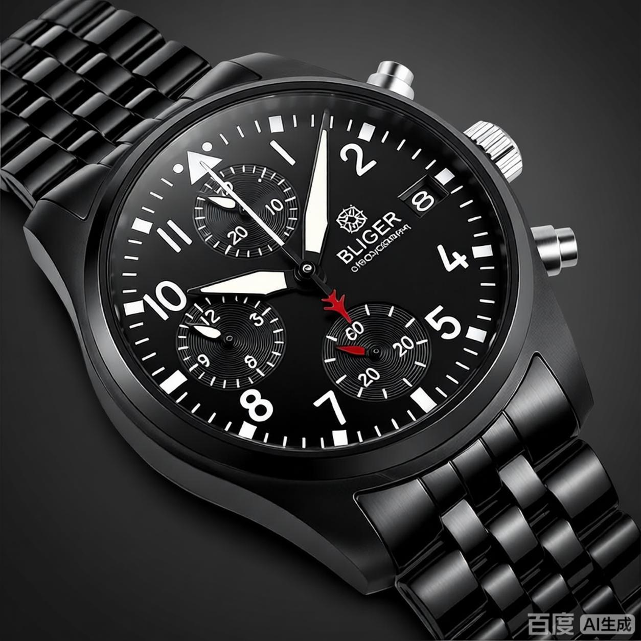BLIGER Full Black Brushed 38mm - Mens Fashion Bracelet recensie en prijs