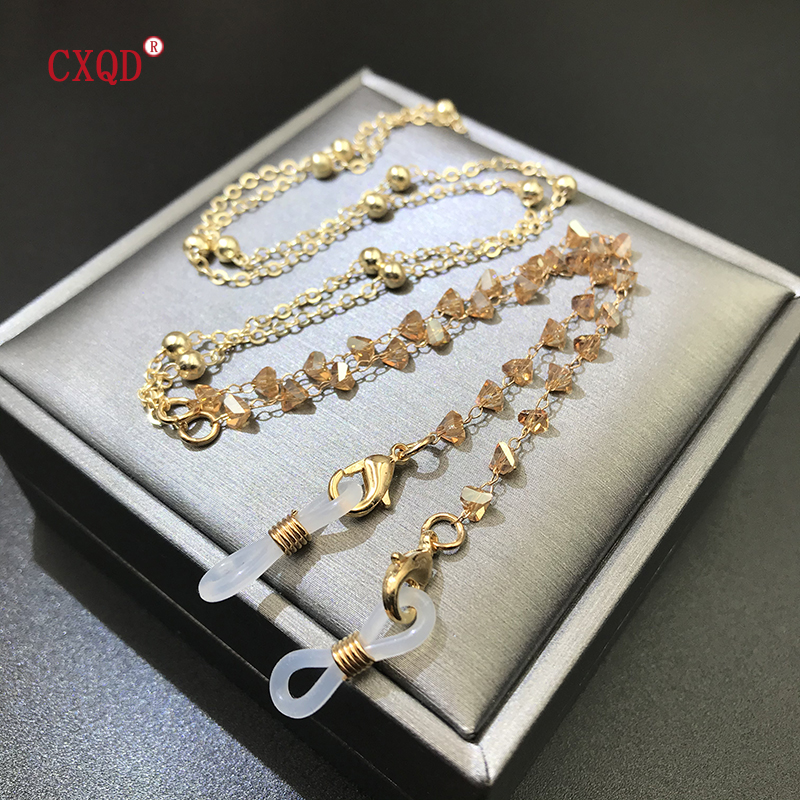 Colorful Triangular Glass Bead - Men'S Fashion Gold Chain recensie en prijs
