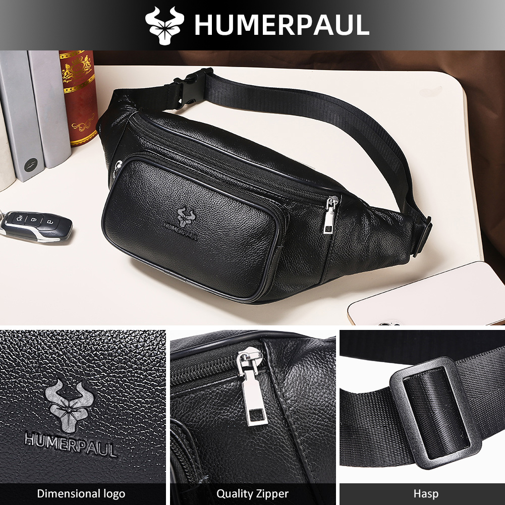 HUMERPAUL Men's Waist Fanny Pa - Leather Belt Braided recensie en prijs