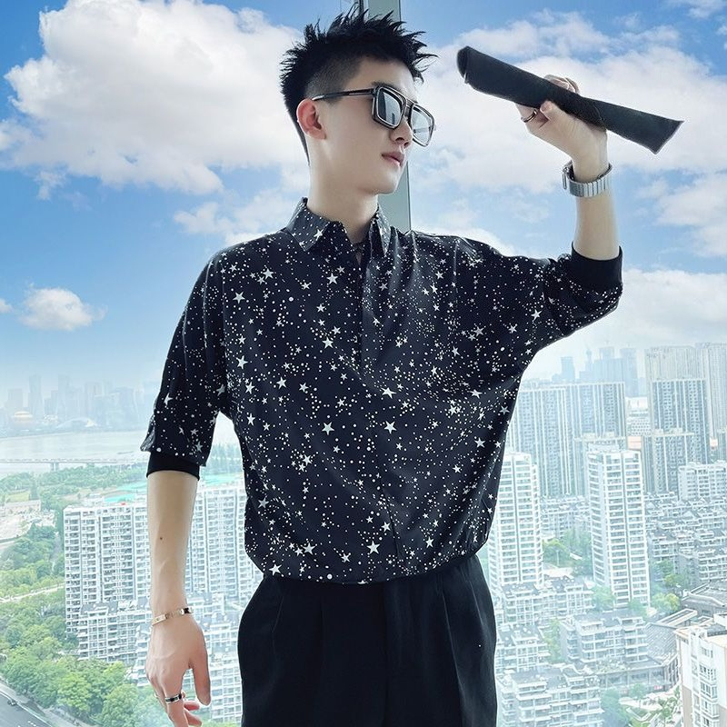 Men's Artistic Starry Flower P - Men'S Fashion For Hot Weather recensie en prijs