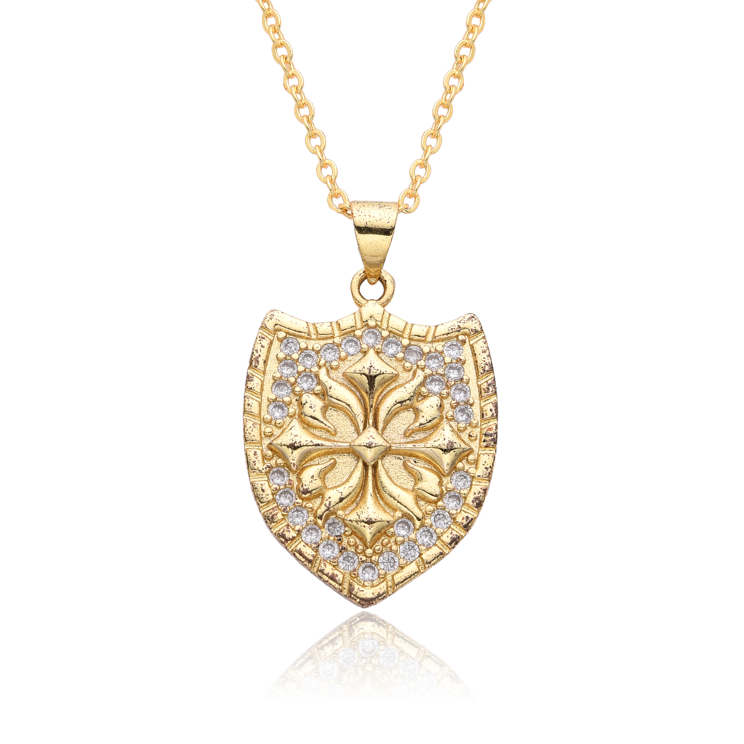 Y2K Gold Color Solar Sun Charm - Men'S Fashion Gold Chain recensie en prijs