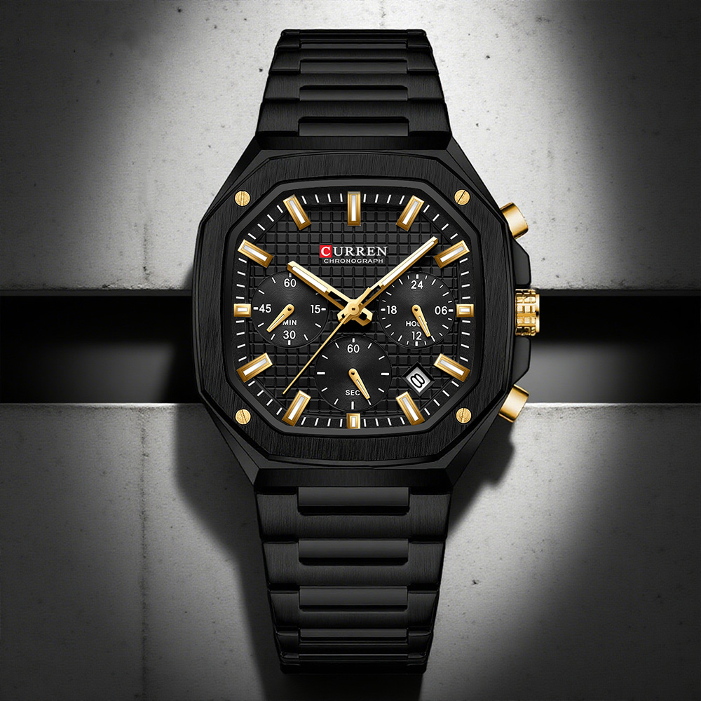 CURREN Luxury Square Chrono Wa - Mens Fashion Bracelet recensie en prijs
