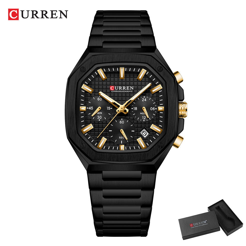 CURREN Luxury Square Chrono Wa - Mens Fashion Bracelet recensie en prijs