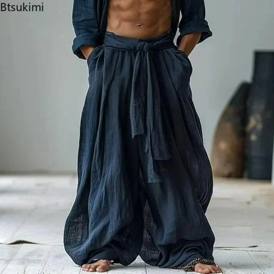 Men's Classic Style Cotton Lin - Men'S Fashion Linen Pants recensie en prijs