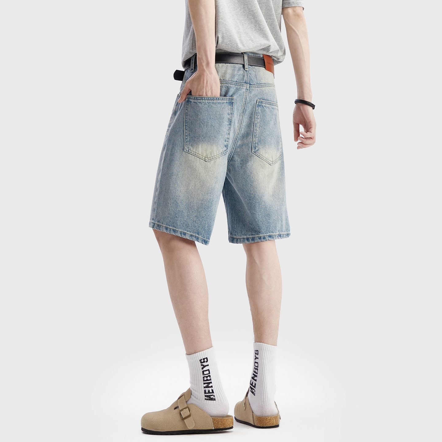 Vintage Washed Denim Shorts Me - Men'S Fashion Linen Pants recensie en prijs