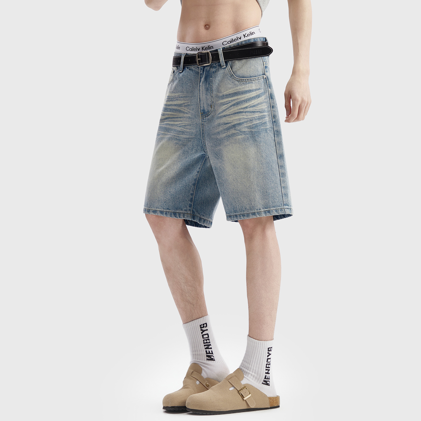 Vintage Washed Denim Shorts Me - Men'S Fashion Linen Pants recensie en prijs
