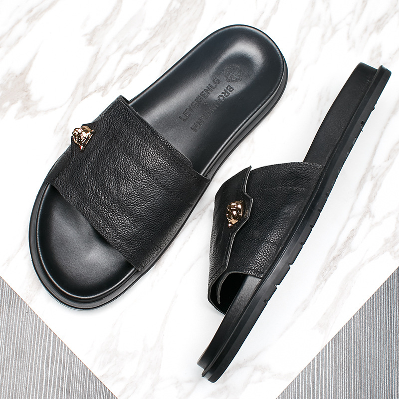 2025 New Genuine Leather Slipp - Mens Fashion Summer 2025 recensie en prijs