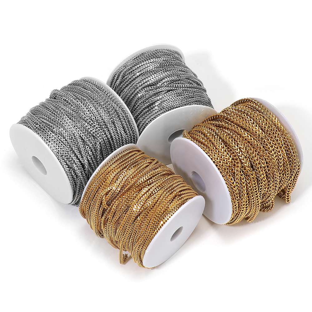 1 Meter Stainless Steel Fashio - Men'S Fashion Gold Chain recensie en prijs