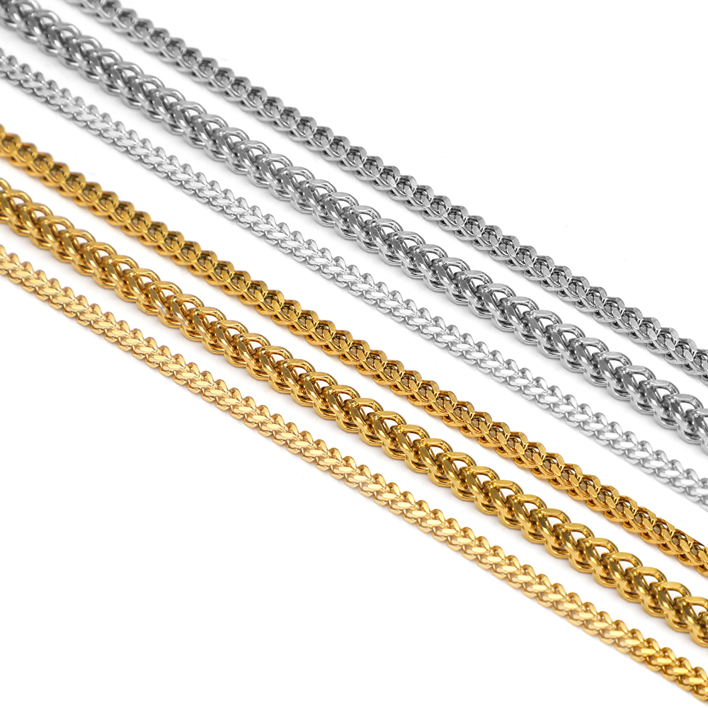 1 Meter Stainless Steel Fashio - Men'S Fashion Gold Chain recensie en prijs