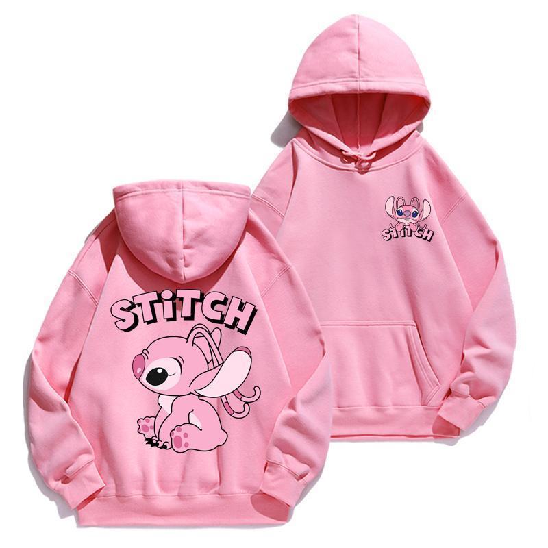 Cartoon Stitch Hoodie Loose Lo - Streetwear Hoodie recensie en prijs