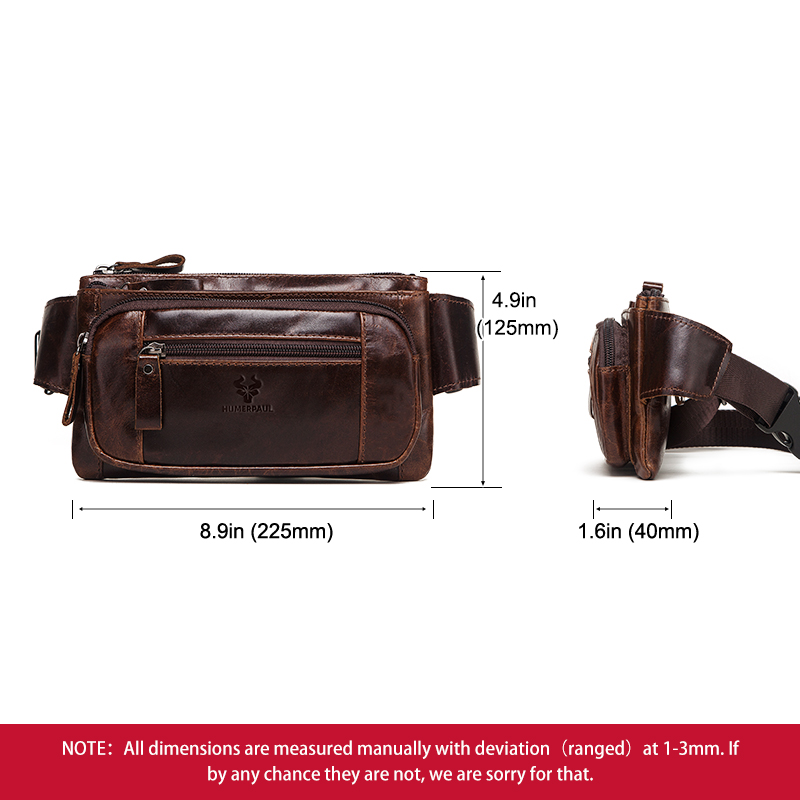 HUMERPAUL Men's Waist Fanny Pa - Leather Belt Braided recensie en prijs