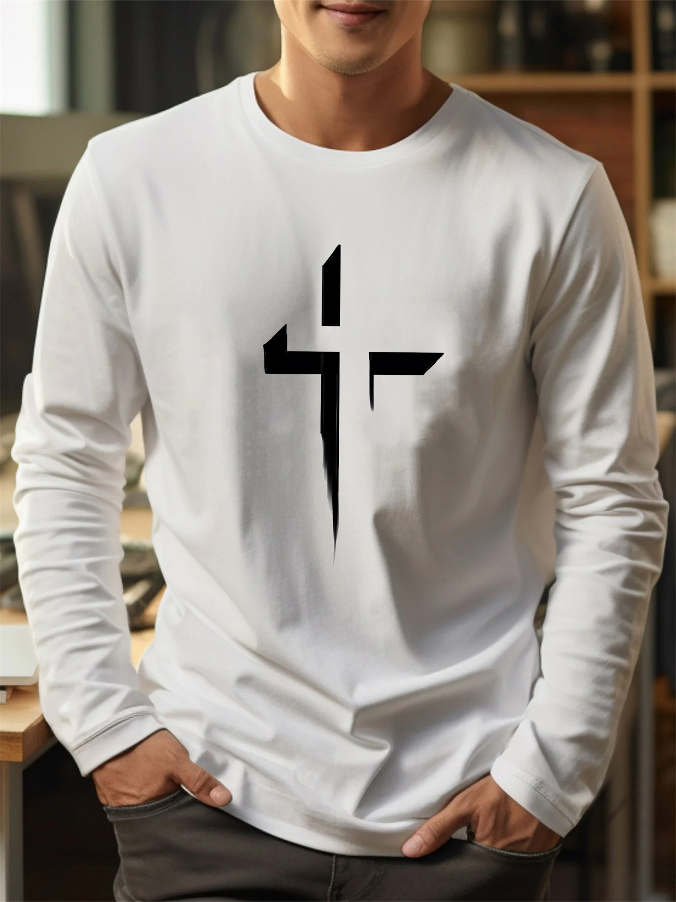 100% pure cotton men's long sl - Men'S Fashion Undershirt recensie en prijs