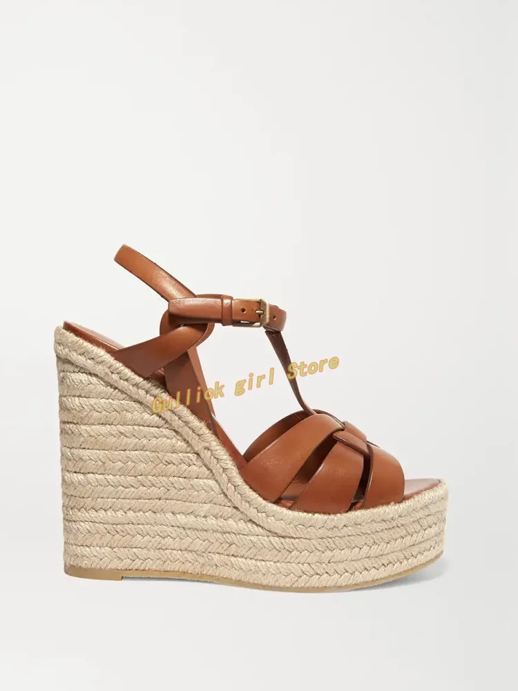 Wedges Platform Braid Sandals  - Leather Belt Braided recensie en prijs