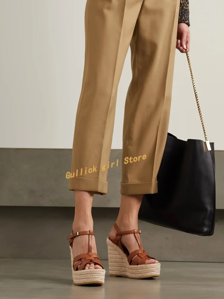 Wedges Platform Braid Sandals  - Leather Belt Braided recensie en prijs