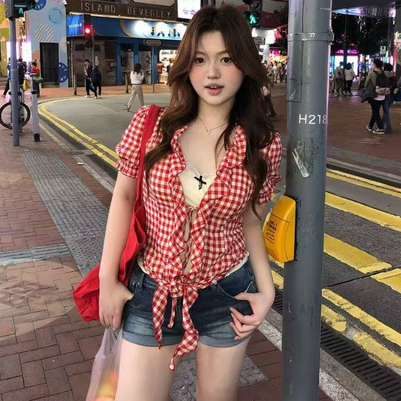Women's Y2K Short Sleeve Top P - Mens Fashion Jumpers recensie en prijs