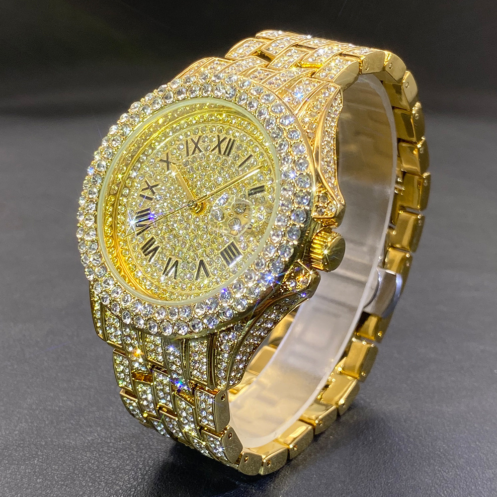 Big Gold Silver Black Wristwat - Mens Fashion Bracelet recensie en prijs