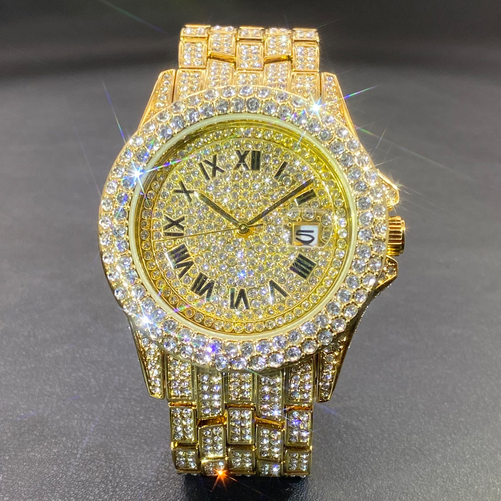 Big Gold Silver Black Wristwat - Mens Fashion Bracelet recensie en prijs