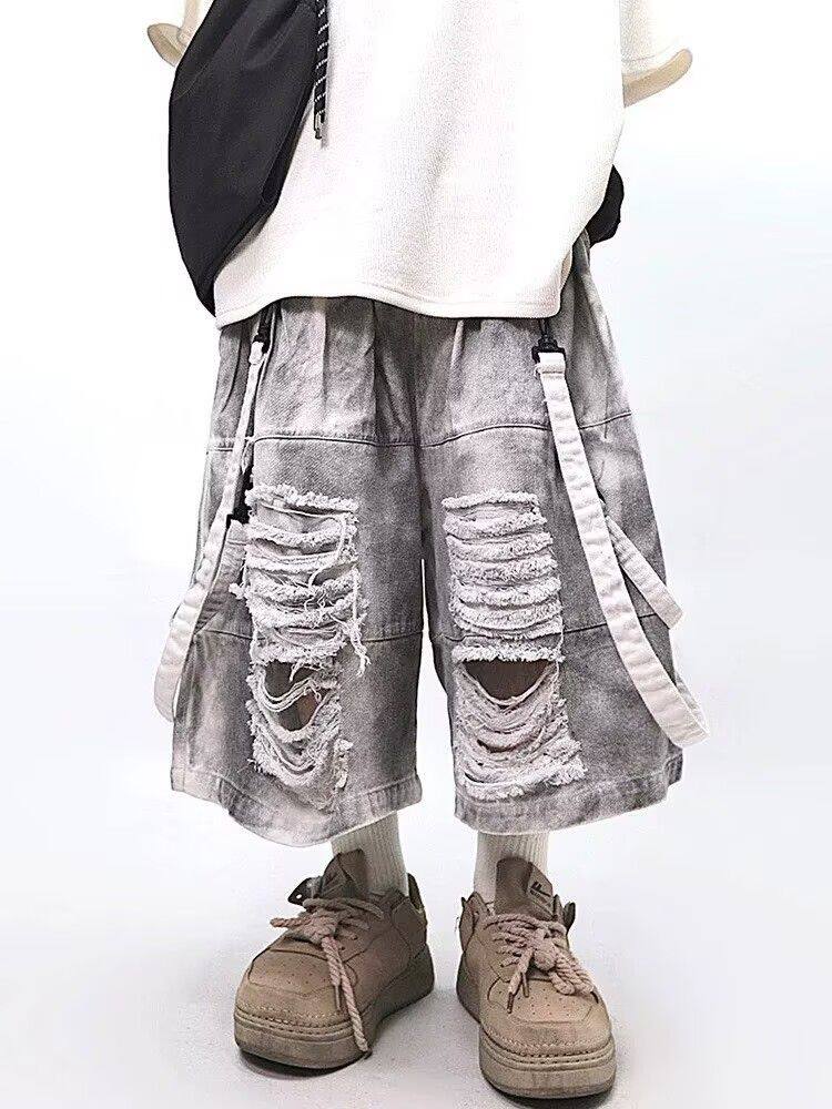 Retro Hip-hop Men's Ripped Jea - Men'S Fashion Linen Pants recensie en prijs