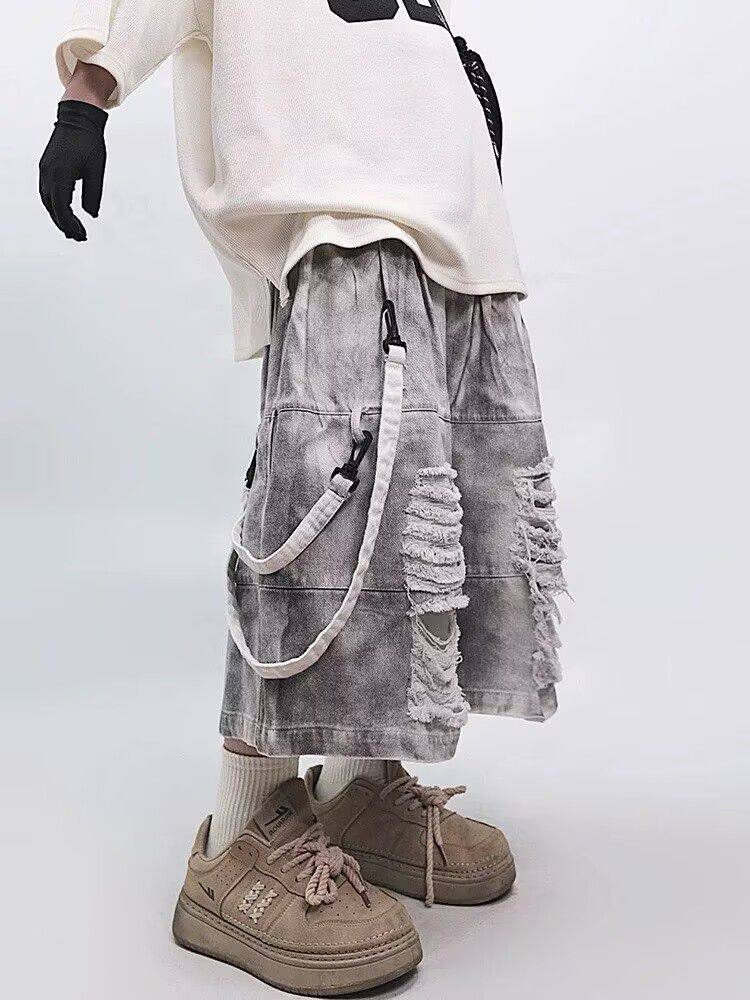 Retro Hip-hop Men's Ripped Jea - Men'S Fashion Linen Pants recensie en prijs