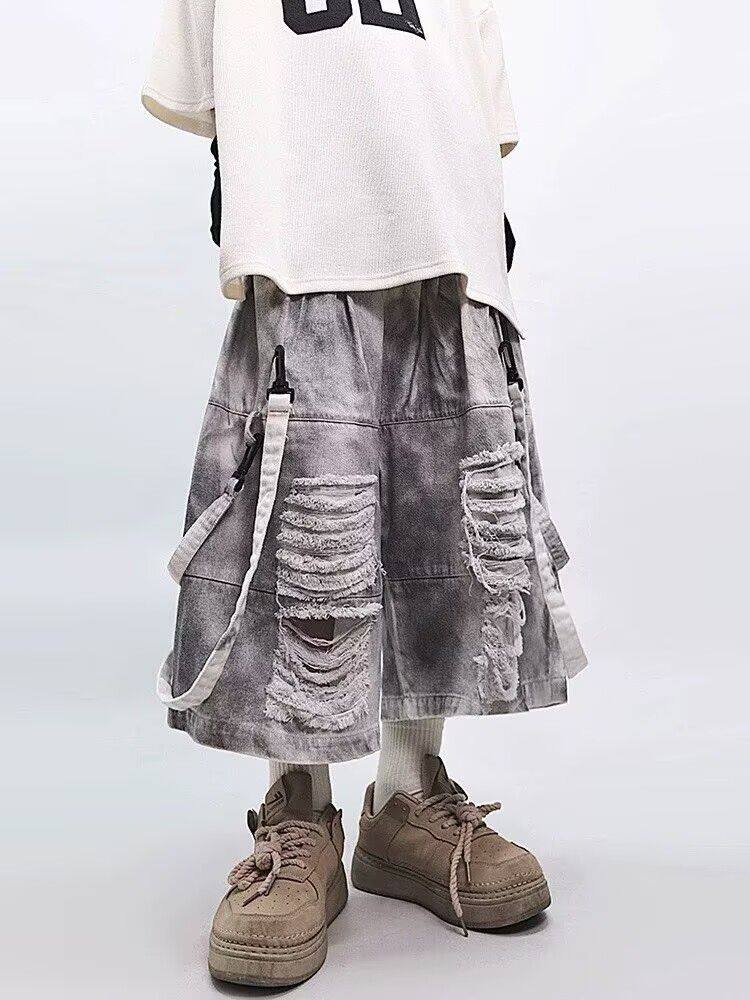 Retro Hip-hop Men's Ripped Jea - Men'S Fashion Linen Pants recensie en prijs
