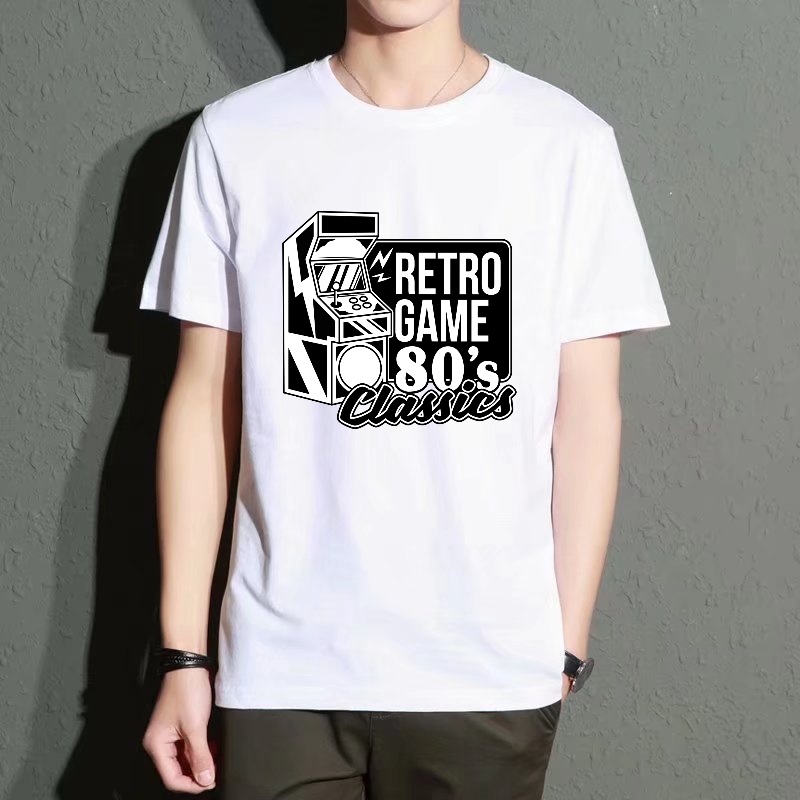 Men's Black Round-Neck Short-S - Mens Fashion In The 80S recensie en prijs