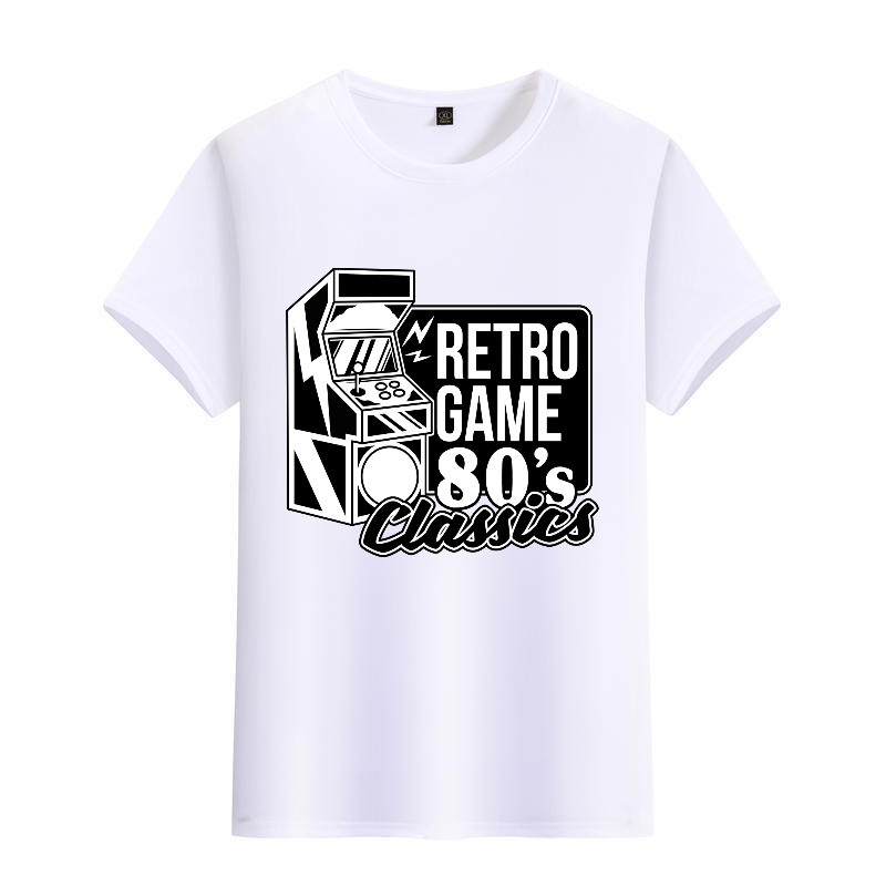 Men's Black Round-Neck Short-S - Mens Fashion In The 80S recensie en prijs