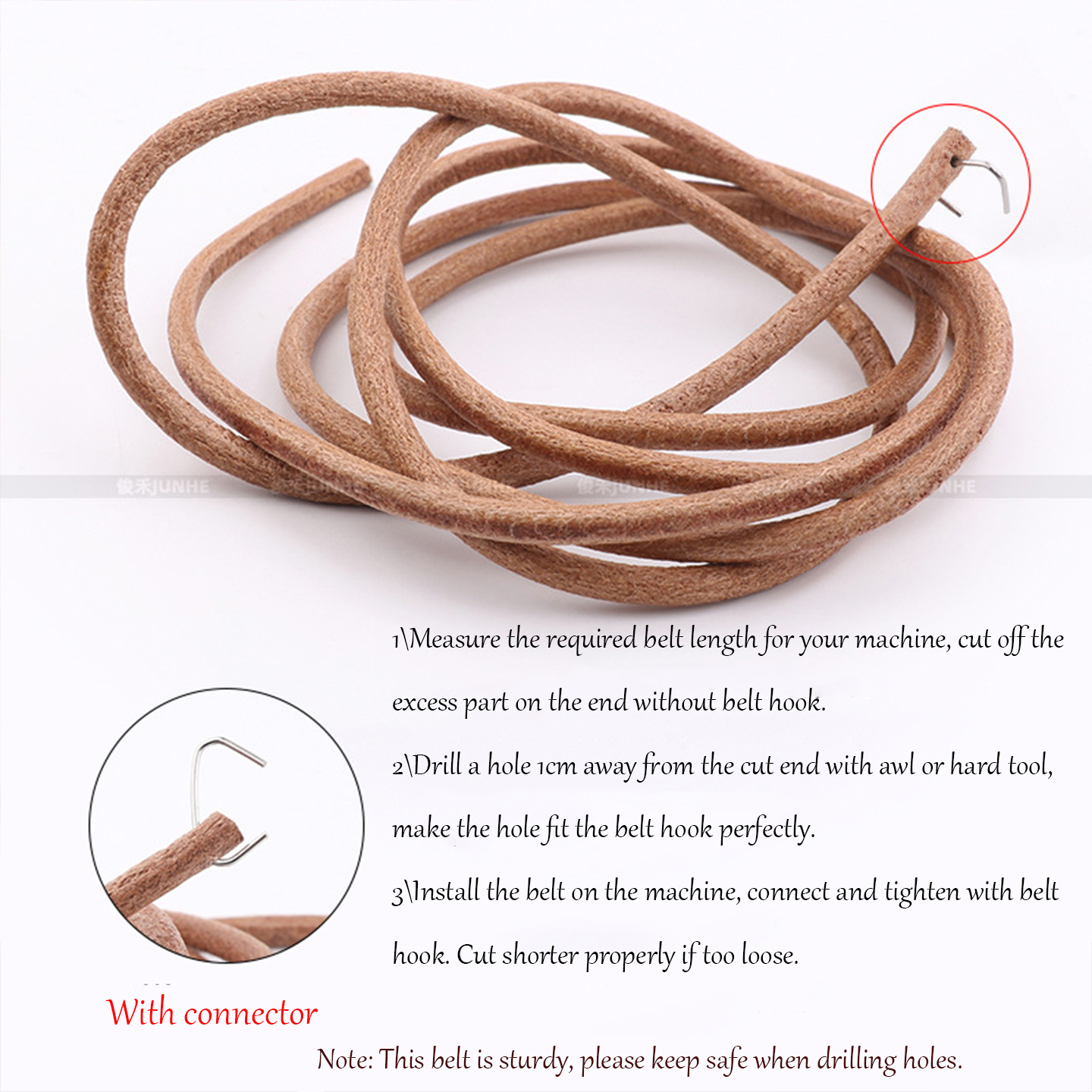 1/3/5pcs 1.74mx4mm Universal C - Leather Belt Braided recensie en prijs